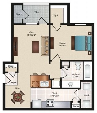 The Windsor D 721 floor plan